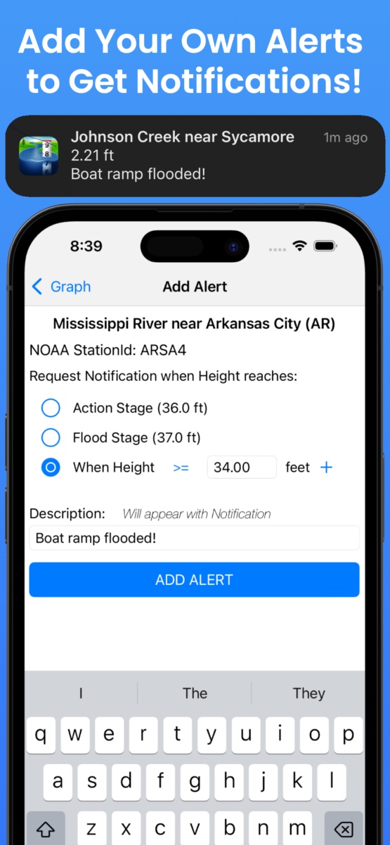 Add your own Alerts to get Notifications!
